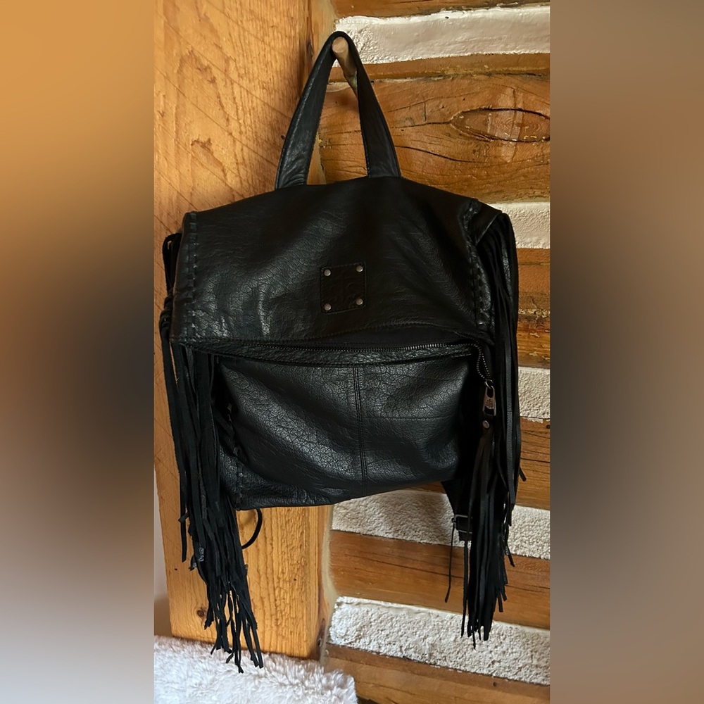 STS Ranchwear Indie Gwen black leather backpack